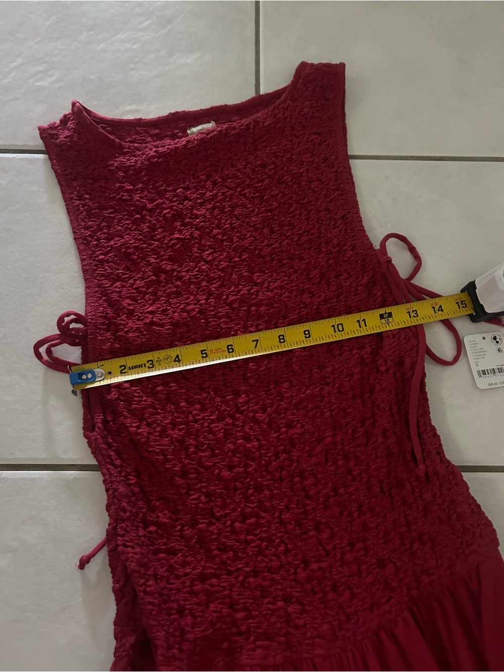FREE PEOPLE by free-est Sterling Maxi Dress In July Red Size Small- NWT! - Picture 9 of 11
